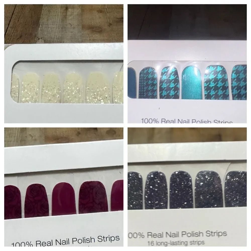 Color Street Nail Polish Strips 4 Pack Bundle - Brand New.
